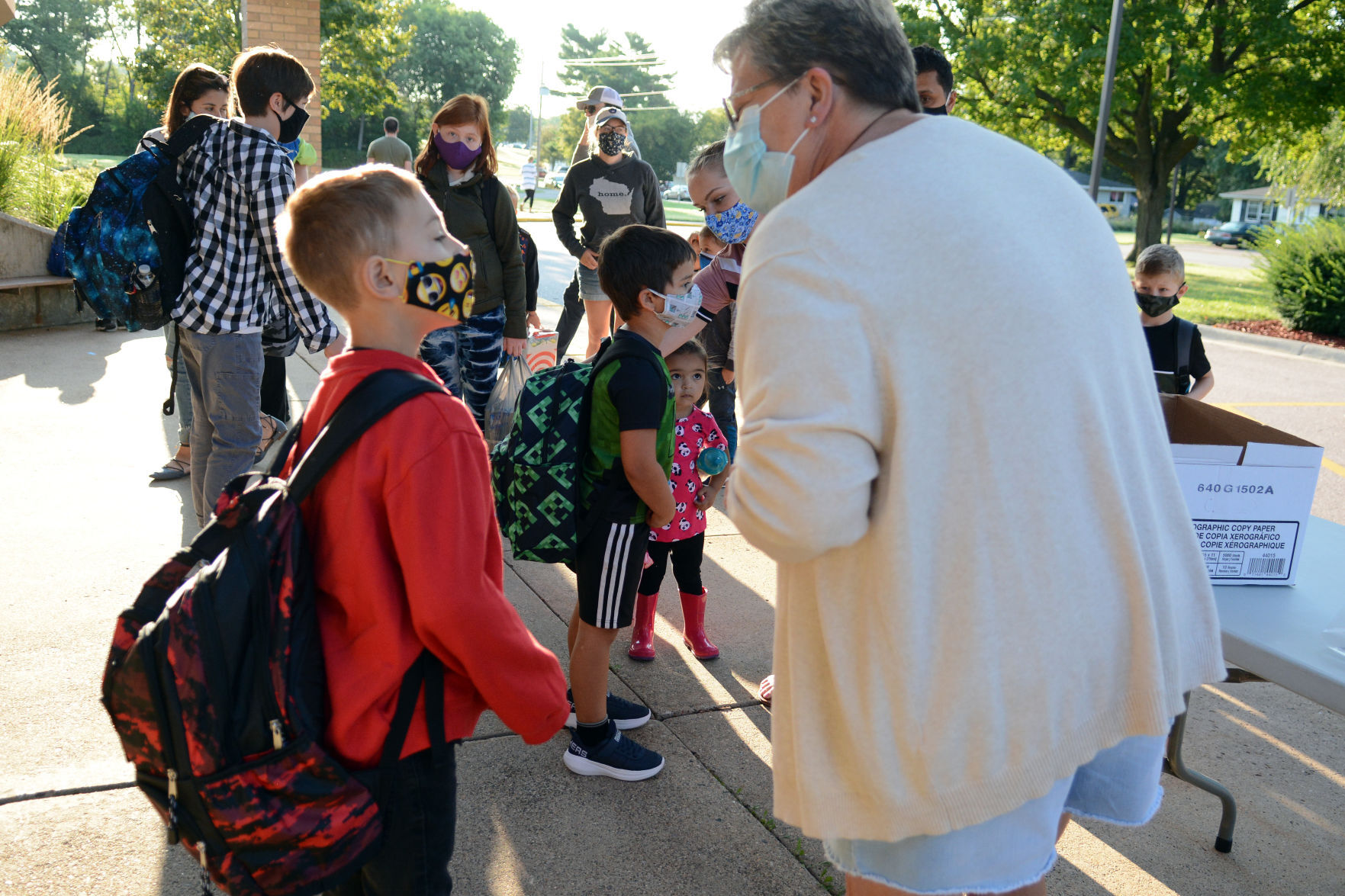 First day of school 2020 in Baraboo